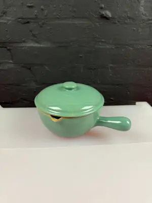 Denby Manor Green Covered Lidded Vegetable Serving Dish Casserole 2 Pint Handled