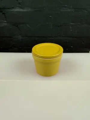 Denby Ode Stoneware Lidded Mustard Pot 3.5" High x 4.25" Wide