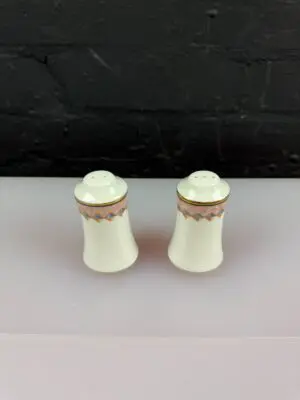 Noritake Momentum 7734 Cruet Salt and Pepper Pots 9.5 cm High Set
