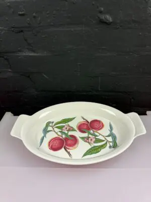 Portmeirion Pomona Grimwoods Royal George Peach Oval Roasting Serving Dish 14.75