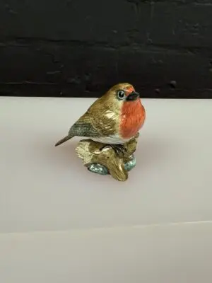 Rare Vintage Mack Robin Bird Bone China Figurine Made In England