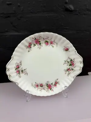 Royal Albert Lavender Rose Eared Cake / Bread Plate 26 cm Wide 2 Available
