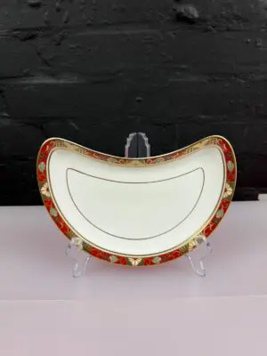 Royal Crown Derby Cloisonne Crescent Salad Plate 9" 2nd Quality LX 1997