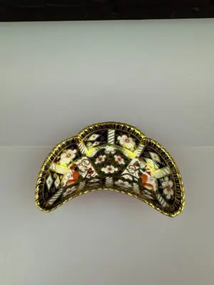 Royal Crown Derby Traditional Imari 2451 Crescent Moon Trinket Dish XXIX 1966