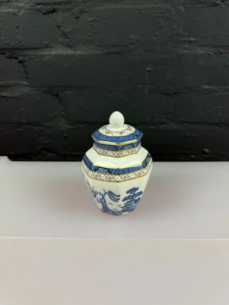Royal Doulton Booths Real Old Willow Pattern Lidded Ginger Jar 5.5" High