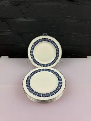 Royal Doulton Medallion T.C.1077 Tea / Side Plates 6.5" Wide Set of 6