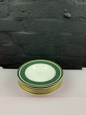 Royal Doulton Vanborough H4992 Rimmed Soup Bowls 20.5 cm Wide Set of 6