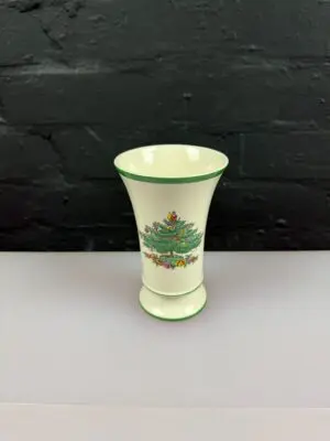Spode Christmas Tree Flower Spill Vase 5.5" High