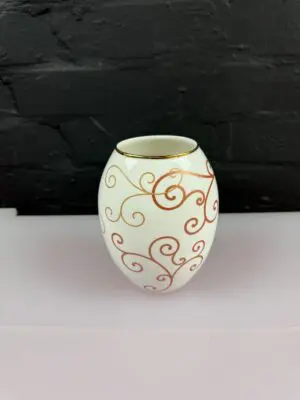 Wedgwood Marrakech Pattern Oval Flower Vase 15.5 cm High