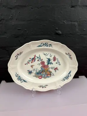 Wedgwood Williamsburg Potpourri Oval Carving Serving Platter Plate 13.5" x 10.5"