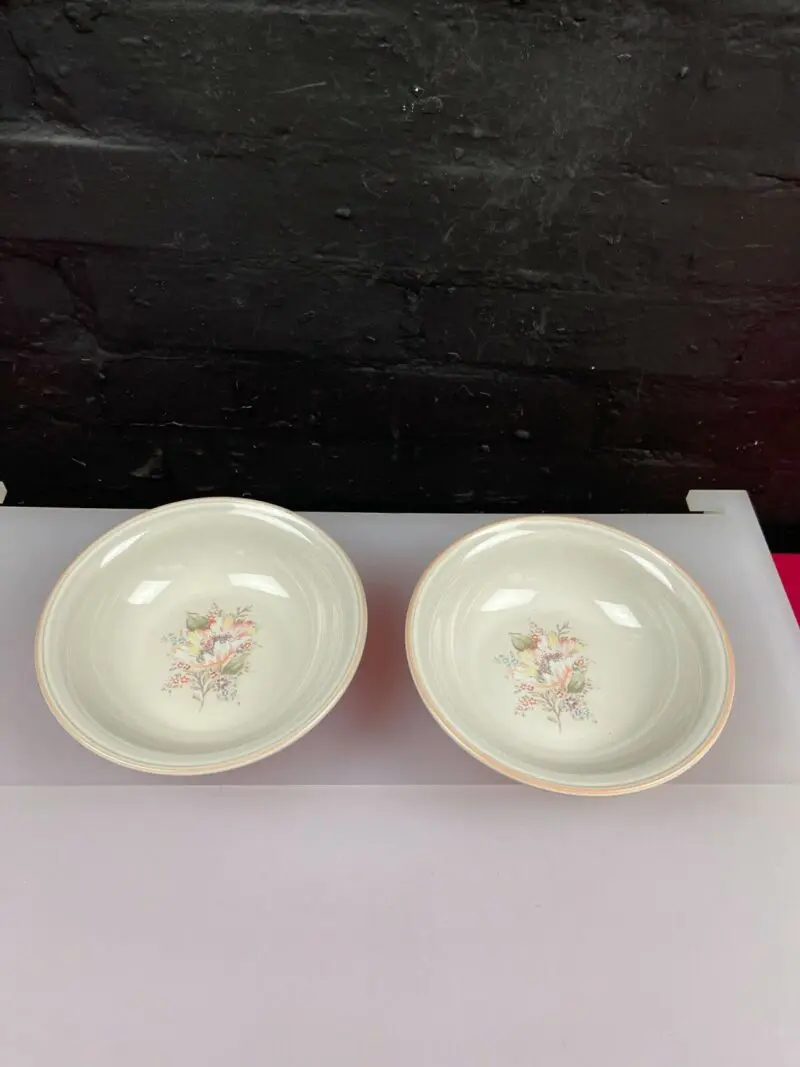 2 x Denby Tivoli Cereal / Soup Bowls 7" Wide 1st Quality Last Set Available