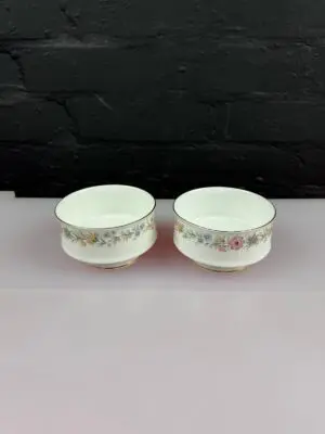 2 x Paragon / Royal Albert Belinda Large Open Sugar Bowls 4" x 2.25"