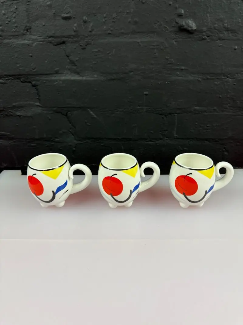 3 x Villeroy & and Boch Animal Park Footed Mugs 3.5" High Set Rosemarie Benedikt