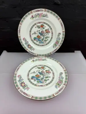 3 x Wedgwood Kutani Crane Dinner Plates 27.5 cm Wide Set