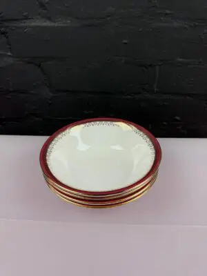 4 x Royal Albert Paragon Holyrood Cereal / Dessert Bowls 6.75" 17 cm Wide Set
