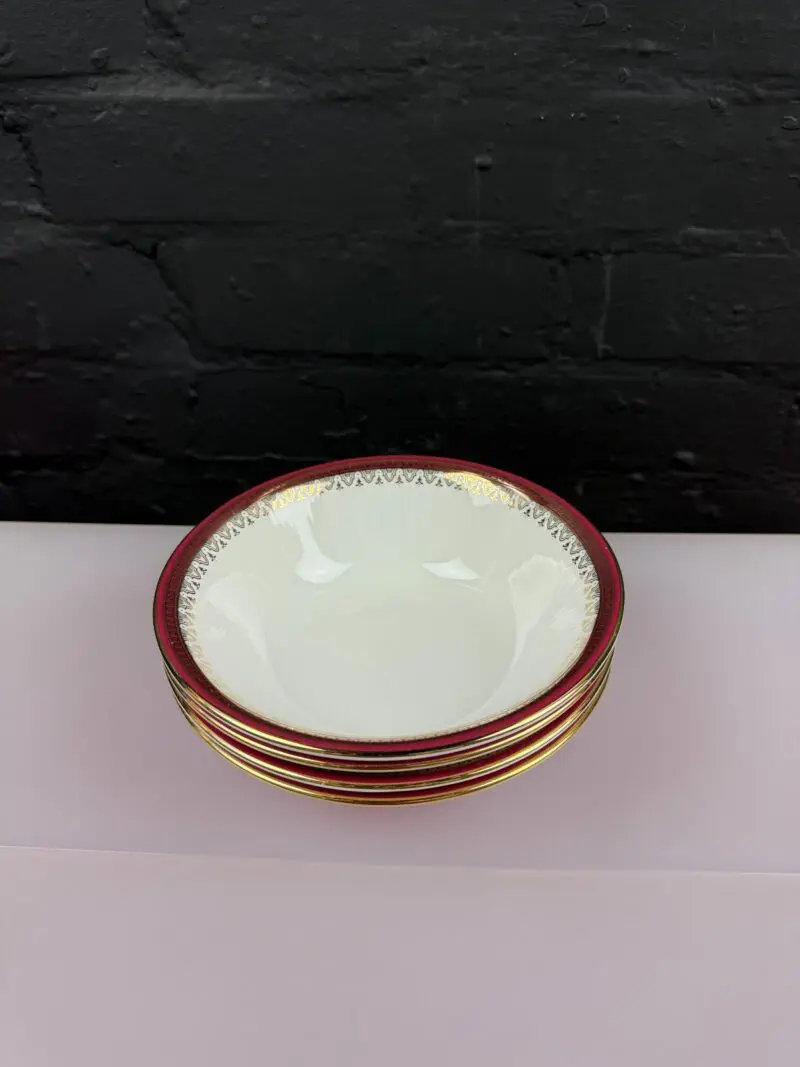 4 x Royal Albert Paragon Holyrood Cereal / Dessert Bowls 6.75" 17 cm Wide Set