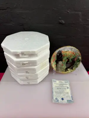 6 x Davenport Limited Edition It's a Cat's Life Collectors Plates 19 cm Wide Set