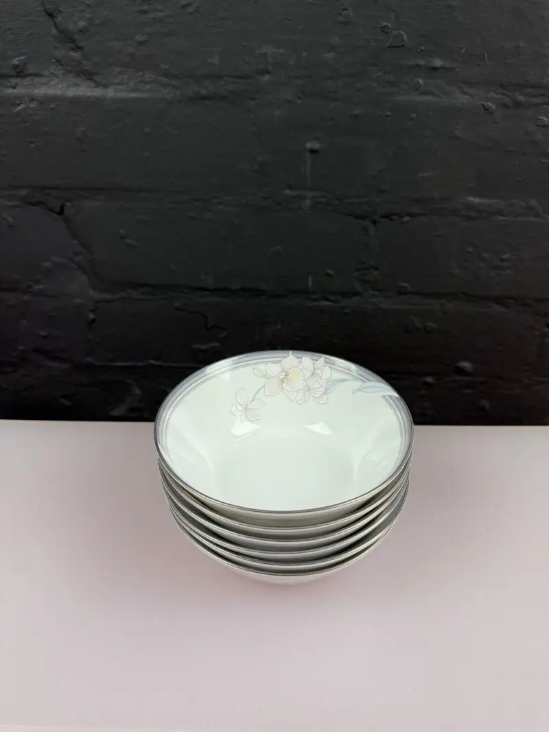 6 x Noritake Evening Mood 3788 Fruit Cereal Bowls 12.5 cm Wide 2 Sets Available