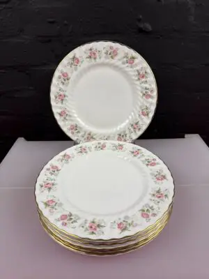 8 x Minton Spring Bouquet Dinner Plates 27 cm Wide Set