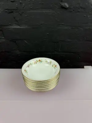 8 x Wedgwood Mirabelle R4537 Cereal Bowls 15.5 cm Wide Set