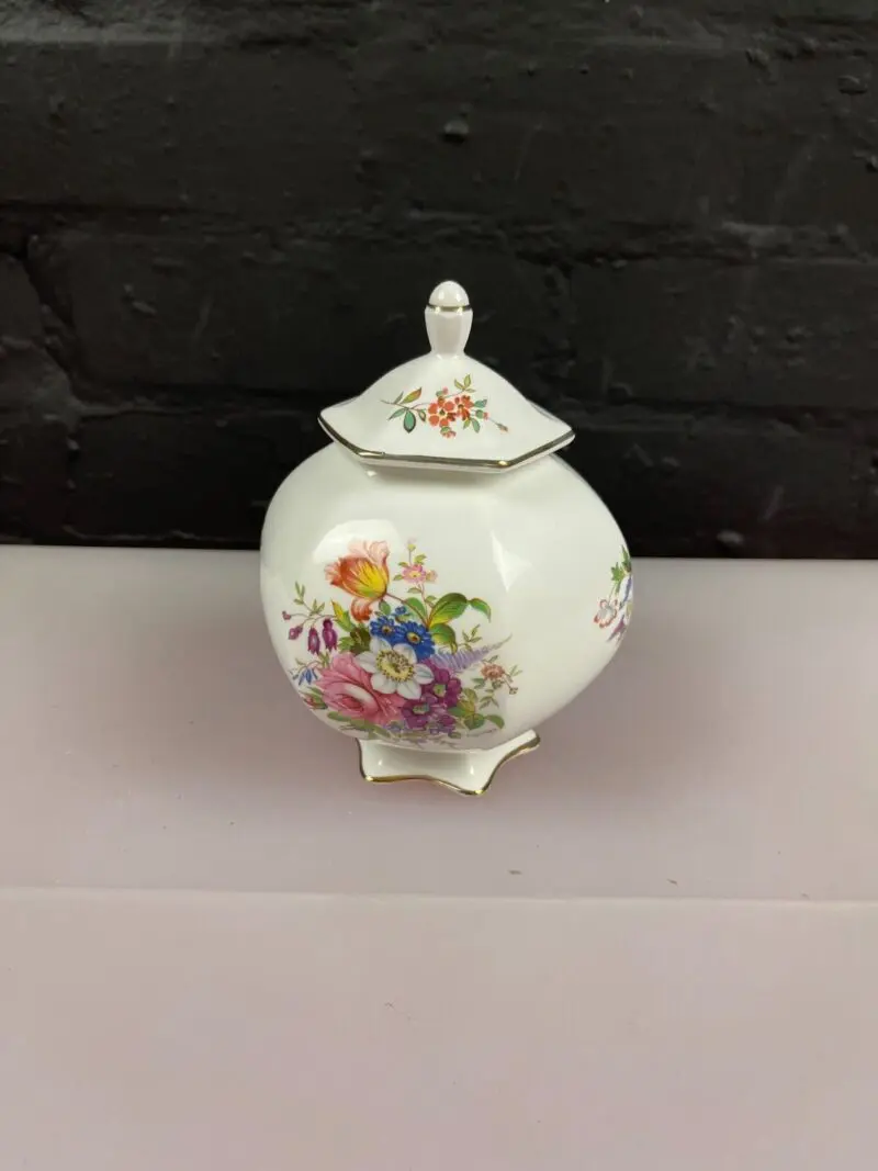 Aynsley Howard Sprays Octagonal Ginger Storage Jar 5.5" High