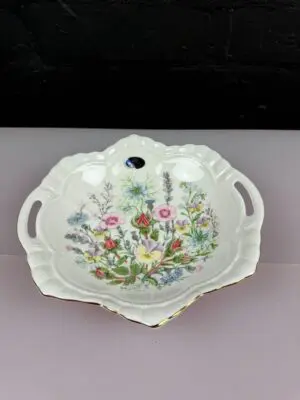 Aynsley Wild Tudor Trinket Dish Windsor Pierced Tray 20.5 cm