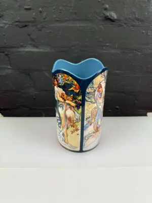 Beswick Silhouette D’Art Alph Mucha (1860-1939) Parastone Vase 20.5 cm High