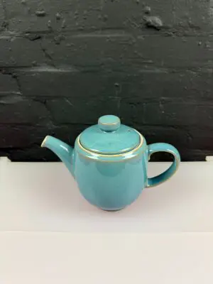 Denby Azure 2 Pint Tea Pot 1st Quality Chip On Inside Of The Lid