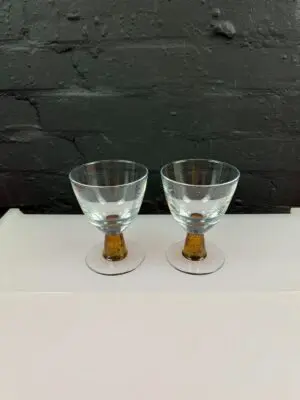 Denby Cinnamon Glass Drinking Glasses 13 cm High 2 Sets of 2 Available