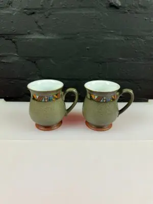Denby Marrakesh Craftsman Tea Coffee Mugs 10.5 cm High 2 Sets of 2 Available