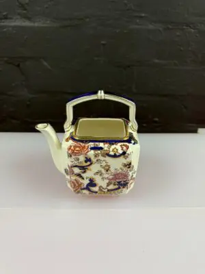 Masons Ironstone Blue Mandalay Pattern Small Tea Kettle 0.5 Pints No Lid