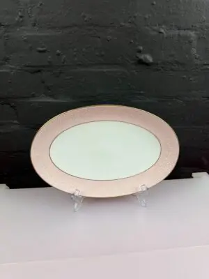 Noritake Stratford 5652 Oval Carving Serving Platter Plate 12.25" x 8.25"