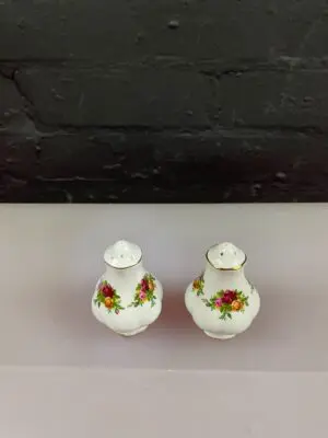 Royal Albert Old Country Roses Salt and Pepper Pots Cruet 9 and 5 Holes 10 Sets