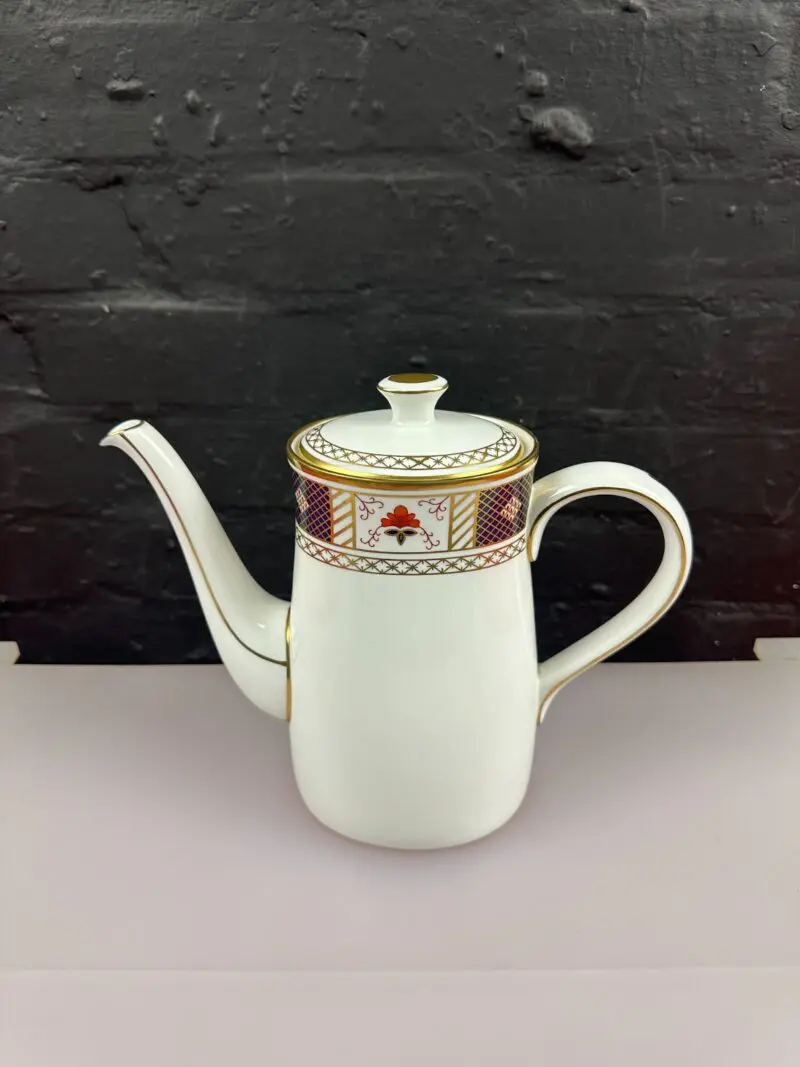 Royal-Crown-Derby-Border-A1253-Large-Coffee-Pot-XXXVIII-1975-1st-Quality-326867106707 Royal Crown Derby Border A1253 Large Coffee Pot XXXVIII 1975 1st Quality