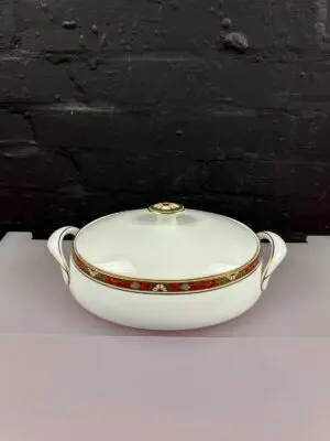 Royal Crown Derby Cloisonne Oval Lidded Vegetable Serving Dish Tureen LV 1992