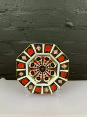 Royal Crown Derby Old Imari 1128 Octagonal Luncheon Dessert Plate 9.5" 1st 1991