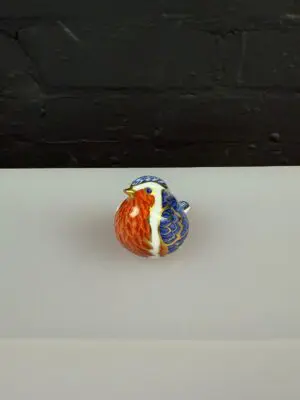 Royal Crown Derby Robin Paperweight Gold Stopper LIV 1991 1st Quality