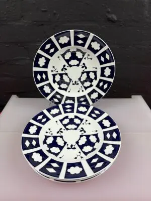 Royal Crown Derby Unfinished Imari 2451 Dinner Plates 27 cm Wide Set of 5