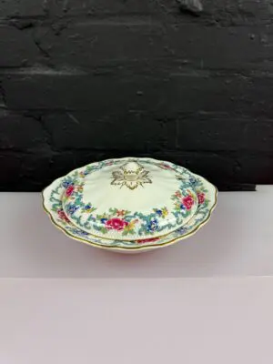 Royal Doulton Booths Floradora Gold TC1127 Covered Vegetable Tureen Serving Dish