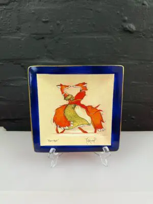 Royale Stratford Square Plate 21 cm Foxtrot Claire Minter Kemp