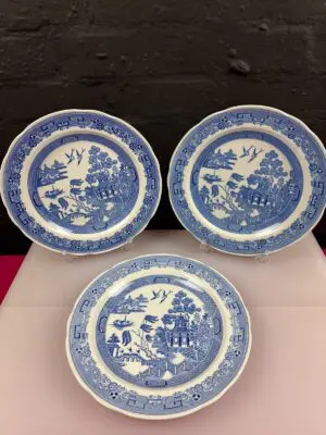 Spode The Blue Room Collection Willow Dinner Plates 27 cm Wide Set of 3