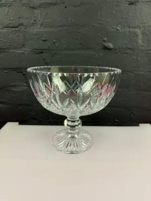 Stuart Crystal Large Footed Pedestal Center Piece Bowl 23 cm High 25 cm Wide