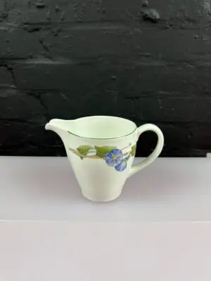 Wedgwood Blue Delphi Large Custard / Milk / Cream Jug 4.75" High