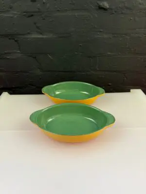2 x Denby Spice Classic Eared Individual Oval Vegetable Dishes 9" x 5.25" Set