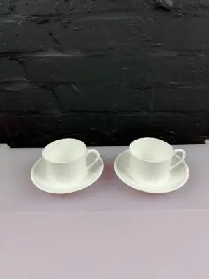 2 x Wedgwood Colosseum Tea Cups and Saucers Set