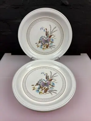 3 x Denby Lorraine Dinner Plates 27.5 cm Wide Set