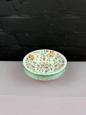 4 x Minton Haddon Hall Cereal Bowls 6.5" Wide 2 Sets Available