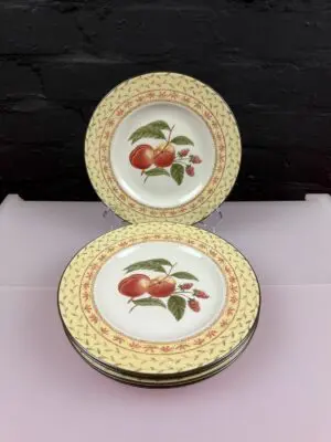 6 x Johnson Brothers Fruit Sampler Salad Plates 21 cm Wide Set