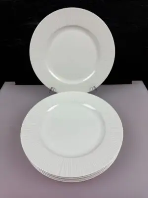 6 x Johnson Brothers Montreal Dinner Plates 10.5" Wide 2 Sets Available