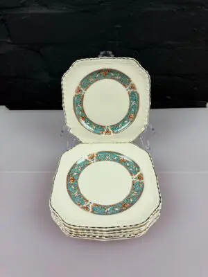 6 x Johnson Brothers Old English Hampton Square Side Plates 6" Wide Set